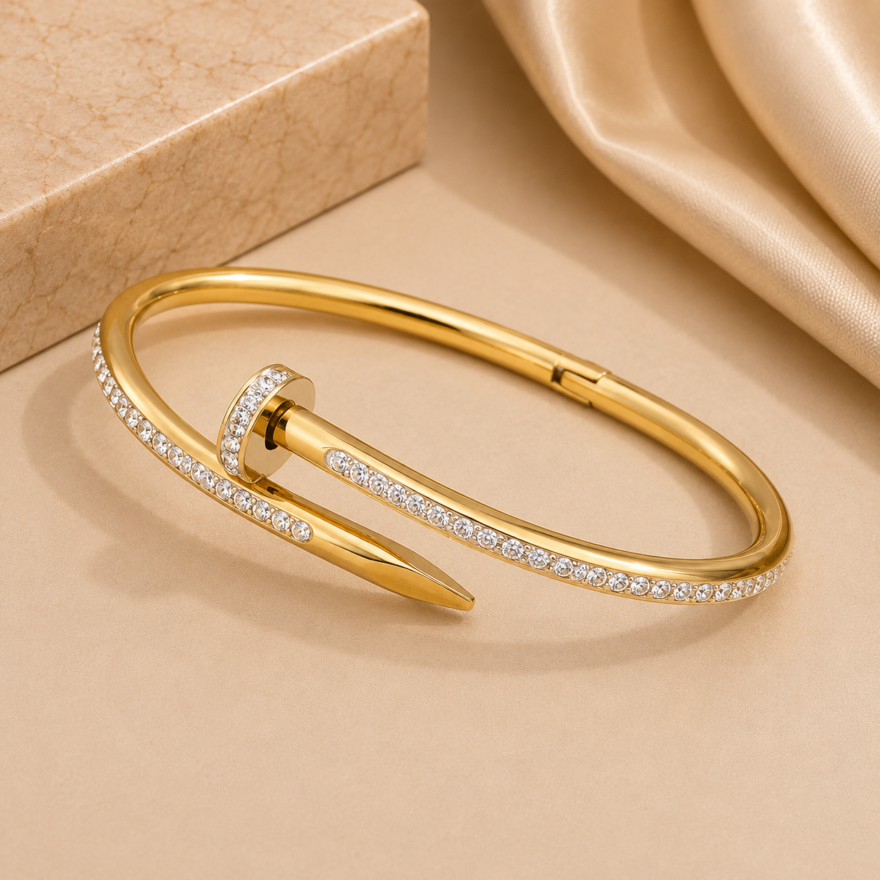 Crystal Nail Bracelet