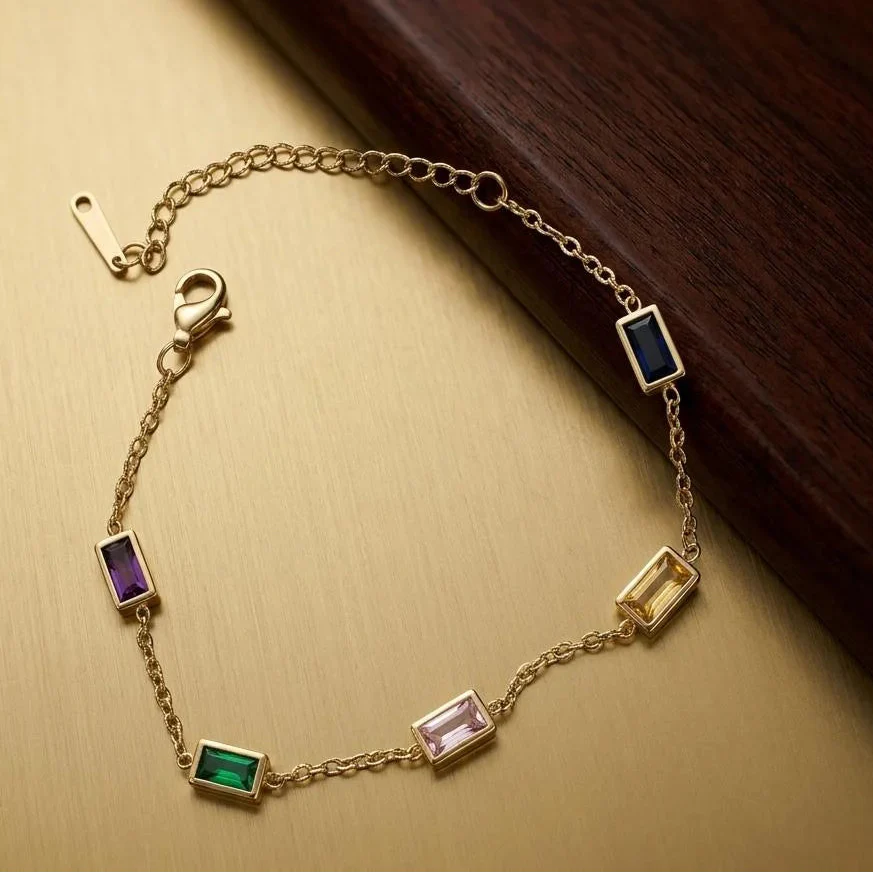 Aurora Gem Chain Bracelet