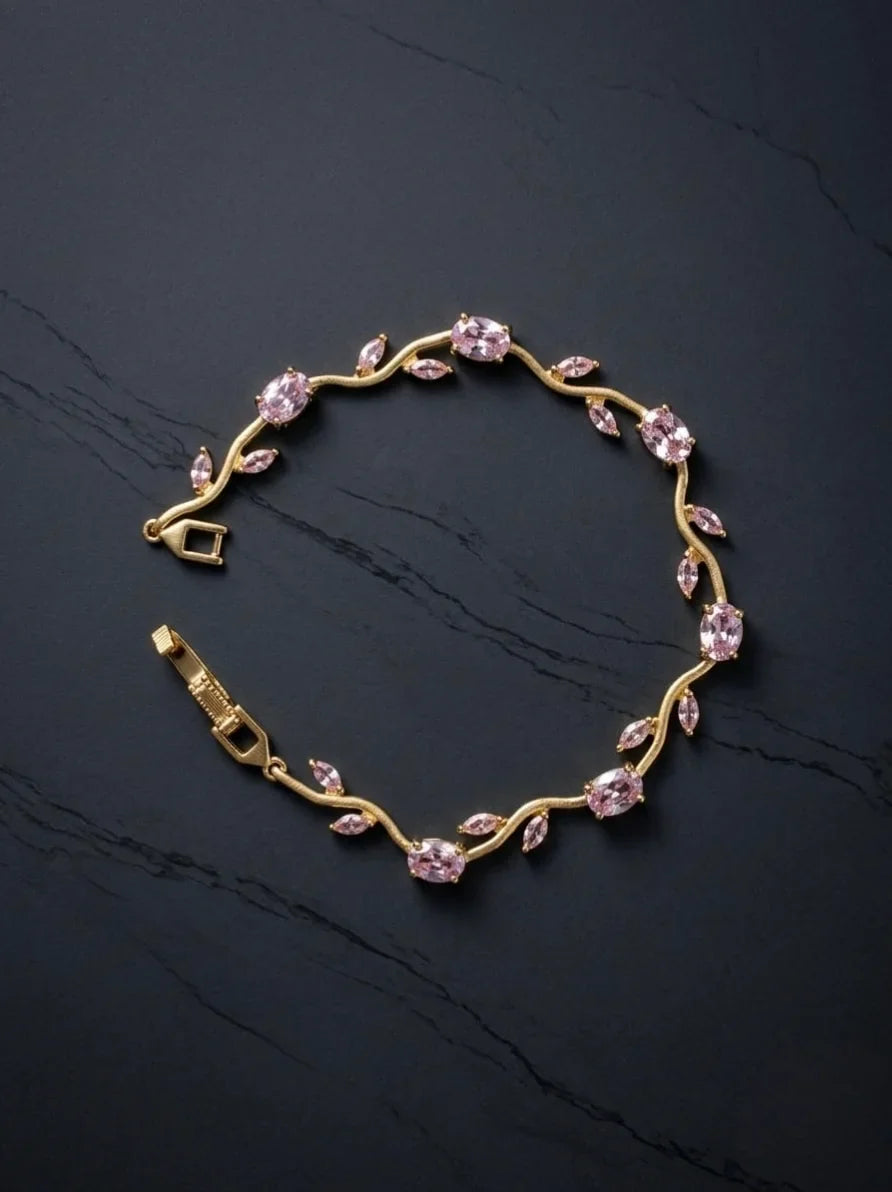 Blush Vine Anti-Tarnish Bracelet