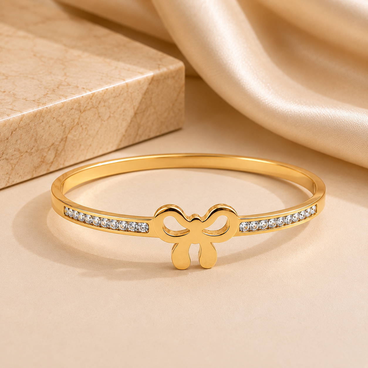 Crystal Bow Bracelet