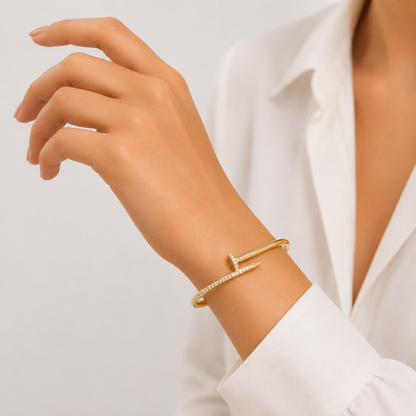 Crystal Nail Bracelet