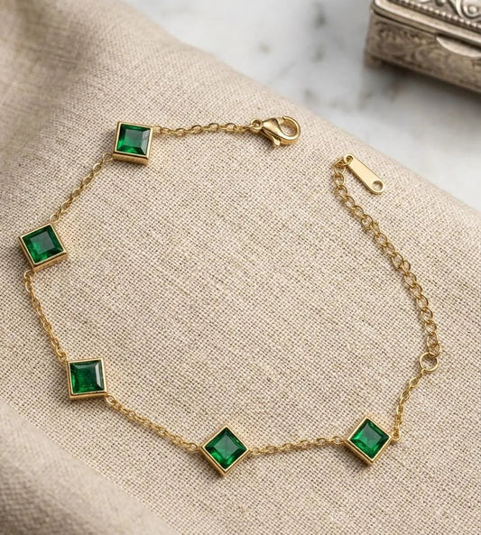 Emerald Square Luxe Bracelet