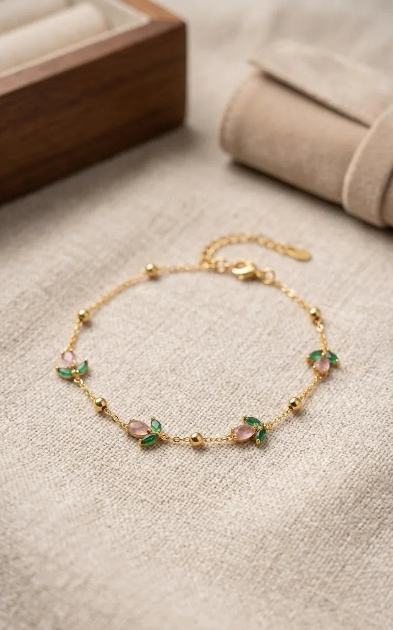 Rosé Petal Anti-Tarnish Bracelet