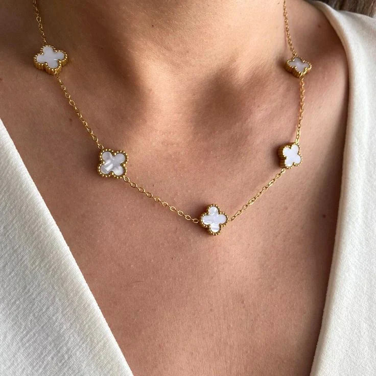 Ivory Clover Anti-Tarnish Chain