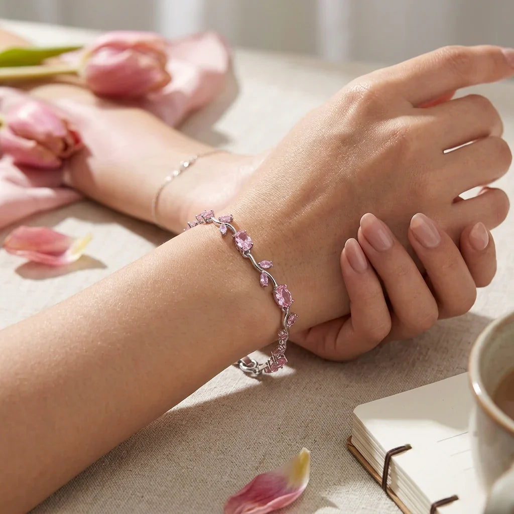Blush Blossom Anti-Tarnish Bracelet