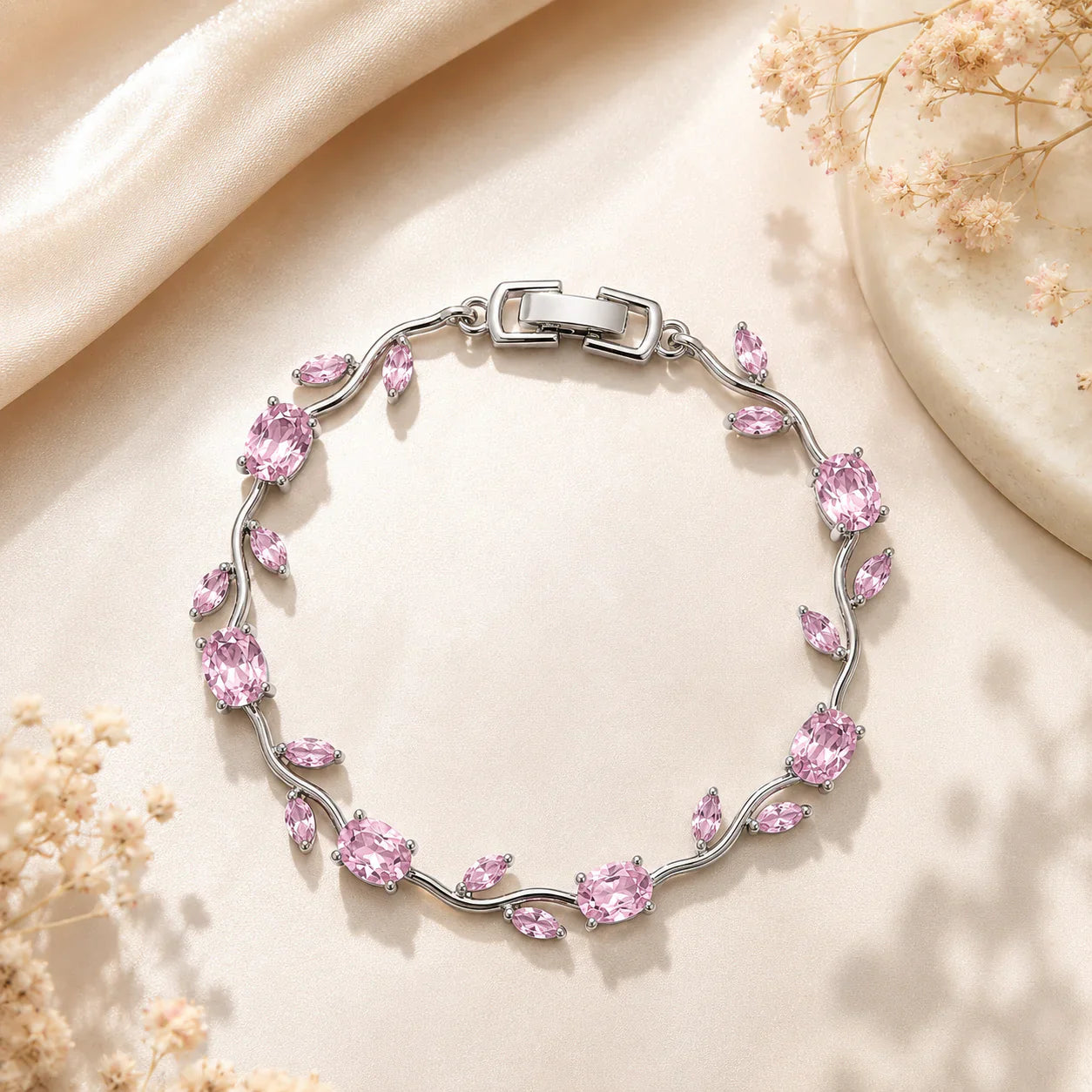Blush Blossom Anti-Tarnish Bracelet